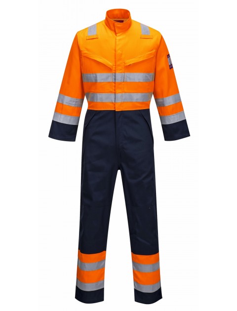 MV29 - Modaflame RIS Navy/Orange Coverall - Orange/Navy Clothing